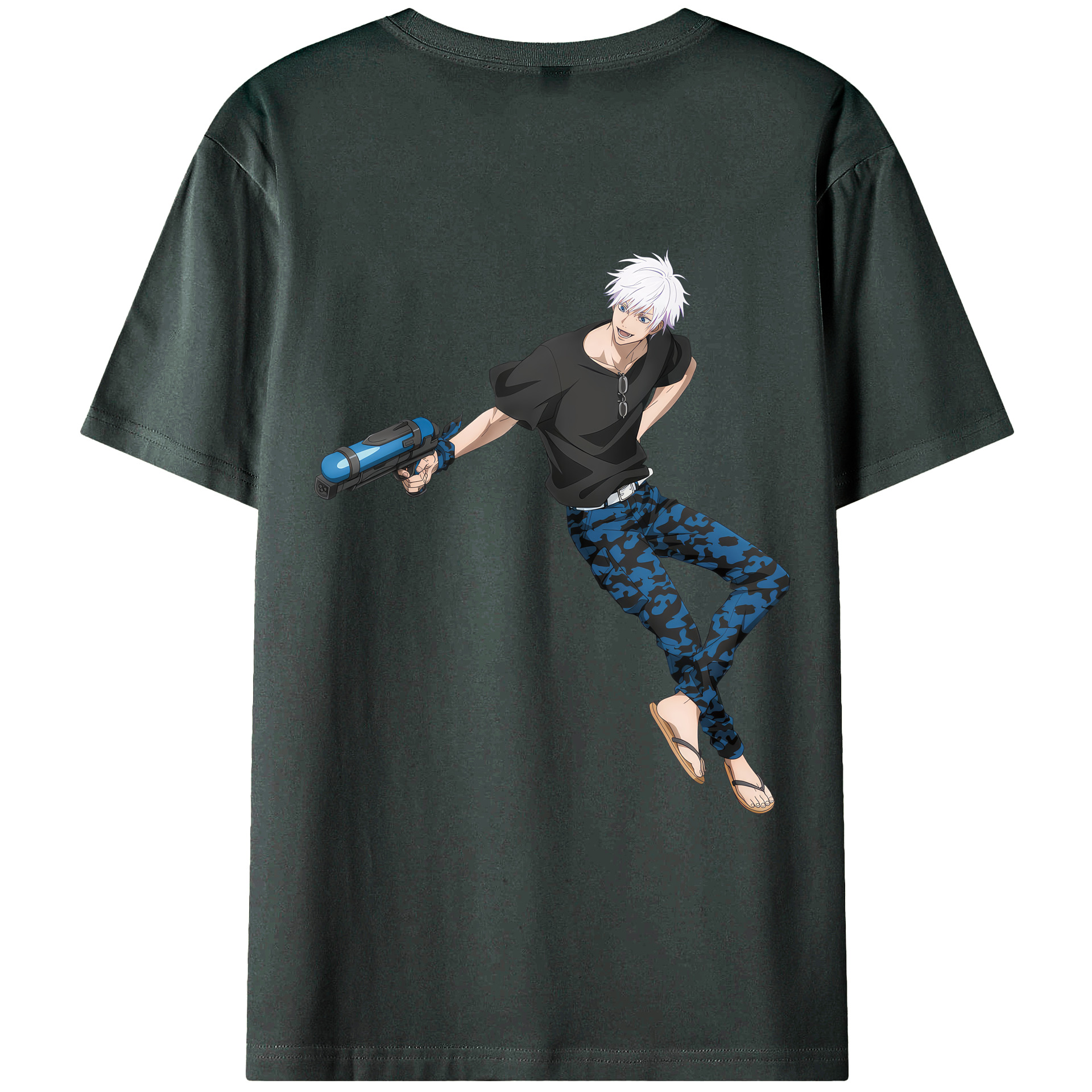 （画像用） 呪術廻戦 Jujutsu Kaisen 綿100％ メンズ半袖Tシャツ（バックプリント） 通気性
